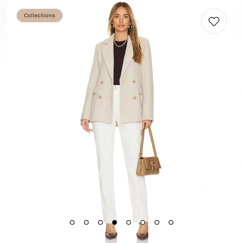 Frame Le Super High Straight in Au Natural White Jeans Size 28 $248 Denim - Picture 5 of 12